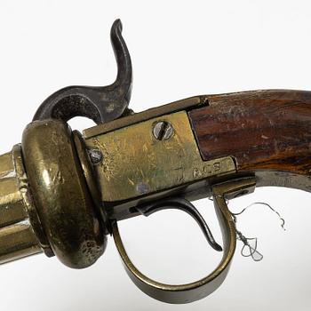 Slaglåsrevolver, svensk, Anders Gustafsson (1835-1924 Ödesstugu).