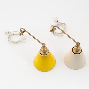 Josef Frank, apair of model 2226 wall lamps Firma Svenskt Tenn. Sweden.