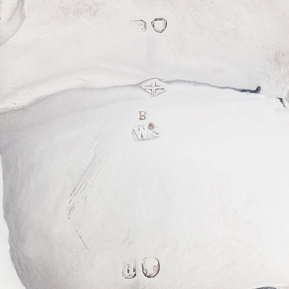 William Smily, kaffe- och teservis, 4 delar, sterlingsilver, London 1856.