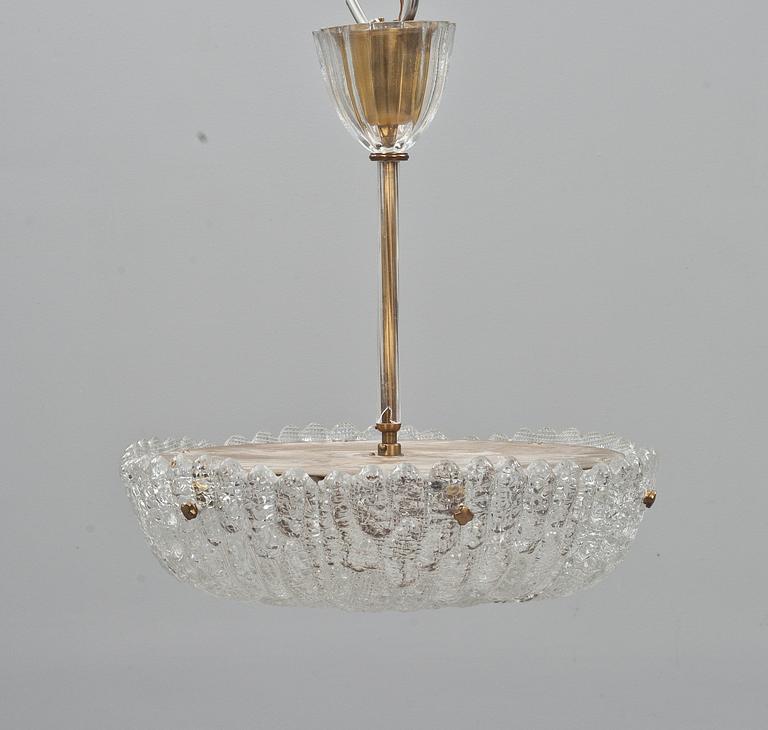 TAKLAMPA, glas. Orrefors, Carl Fagerlund.