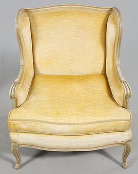 BERGÈRER, ett par, rokokostil, 1900-talets mitt.