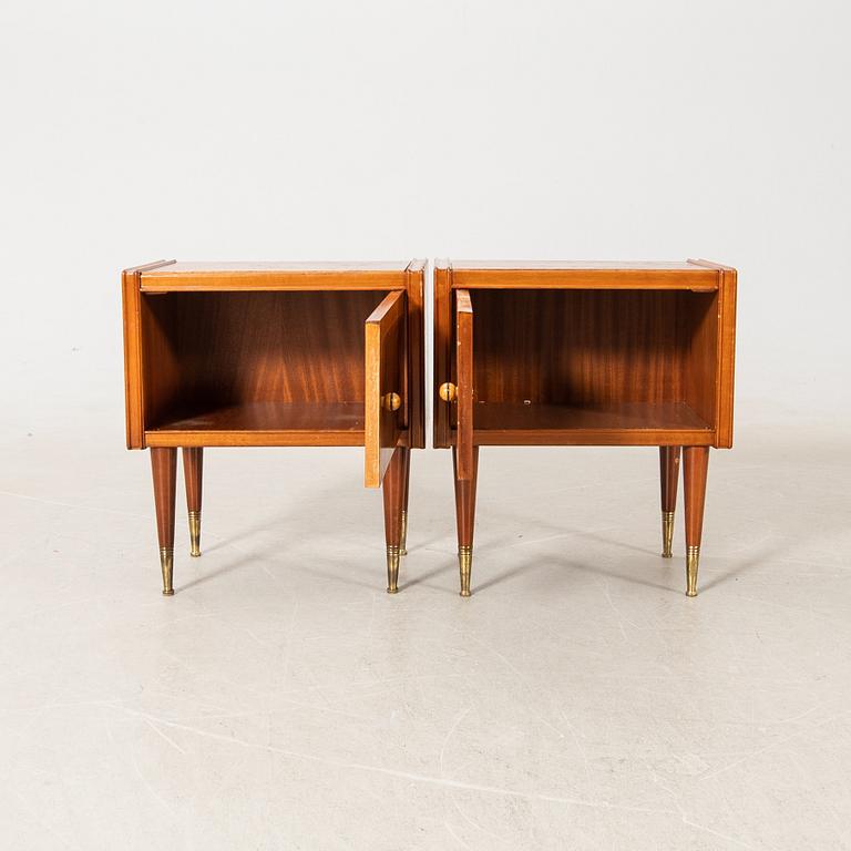 Nightstands, a pair, Art Deco, first half of the 20th century.