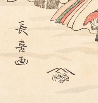 Six woodblock prints from a publication by "Tokyo Bijutsu Kankokai" (Tokyo Art Publishing Association" early 1900s.
