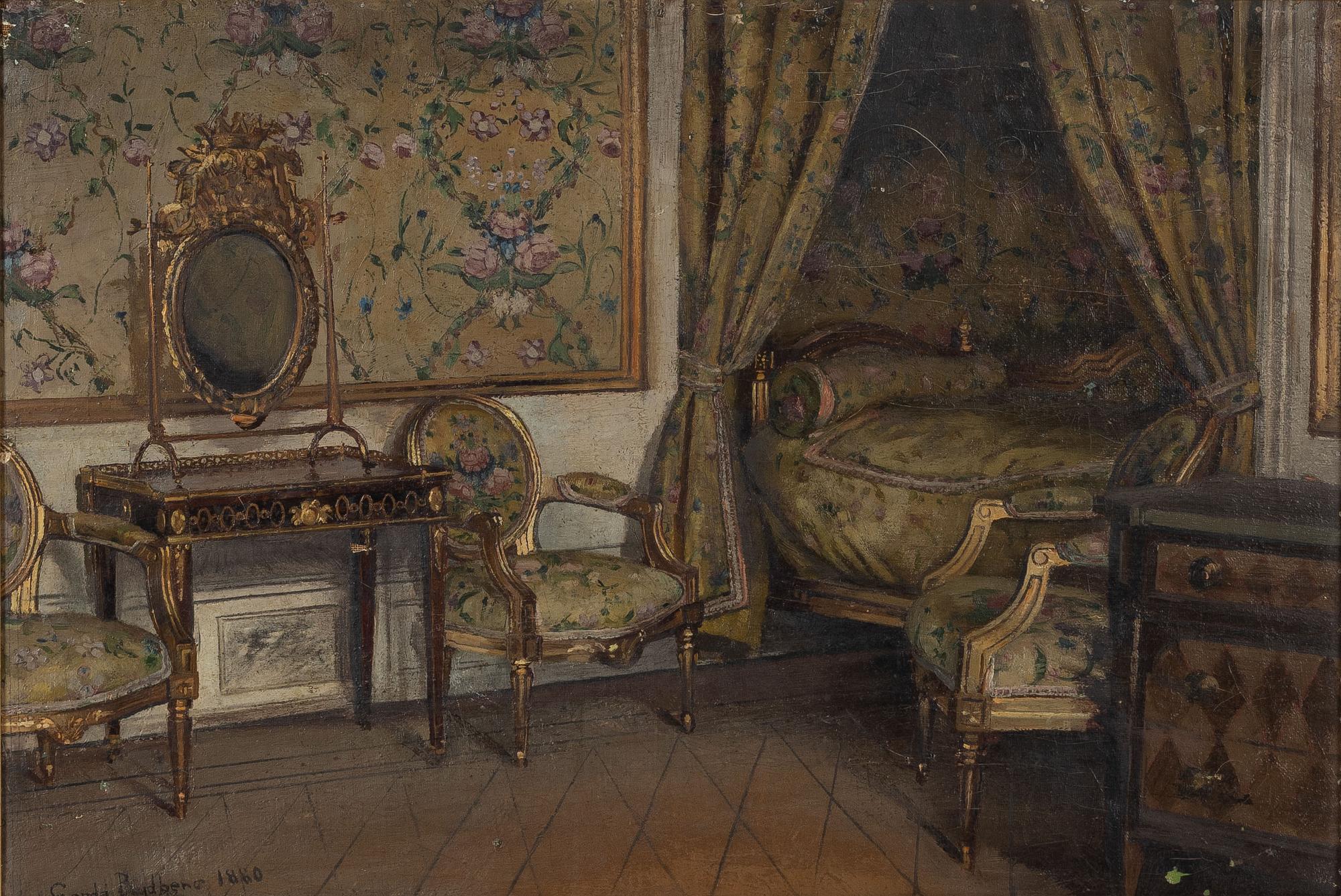 Gerda Tirén, Prinsessan Sofia Albertinas sängkammare på Gripsholms Slott.