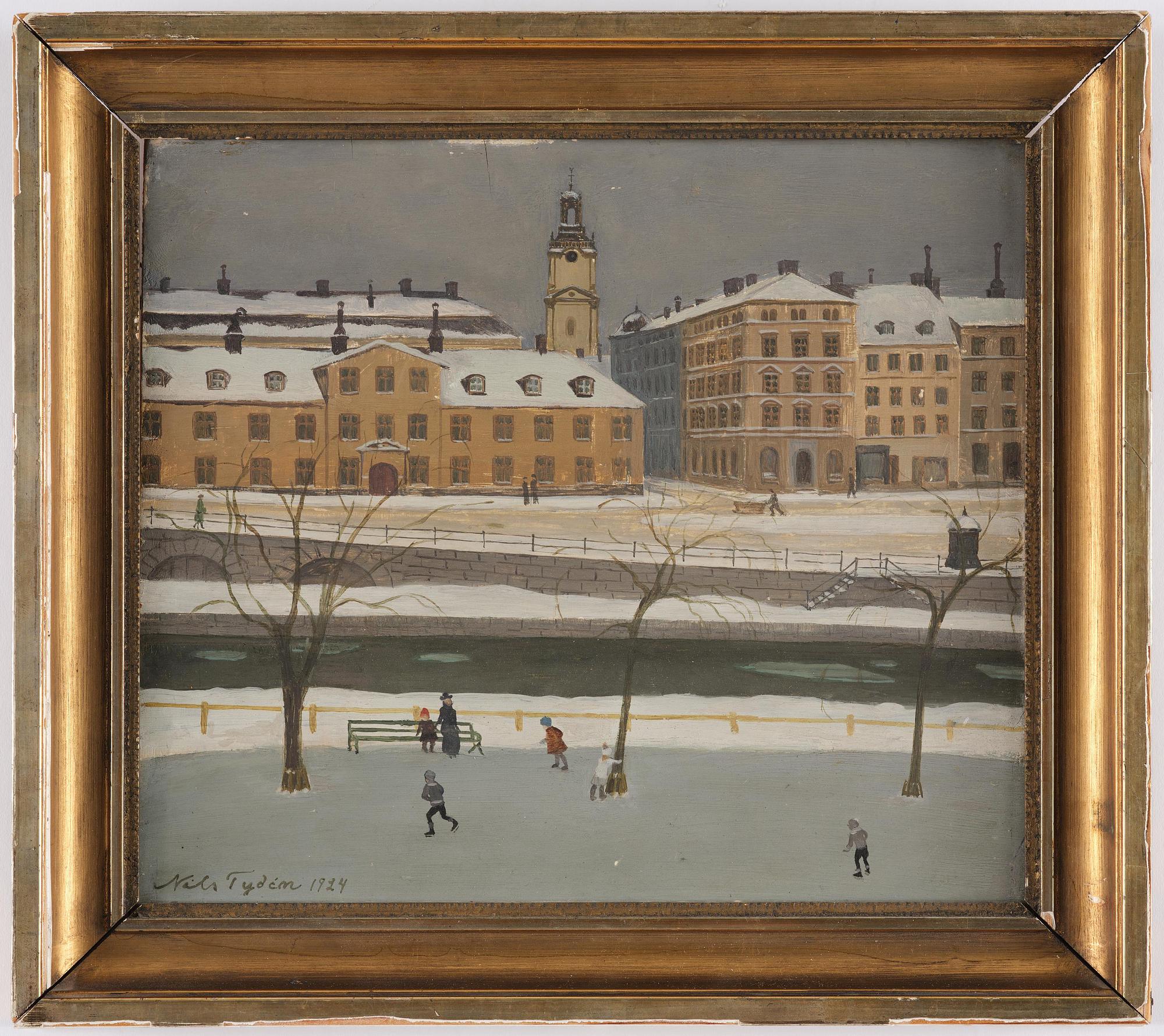 Nils Tydén, Ryningska palatset seen from Riddarholmen.