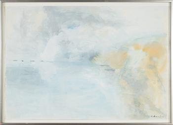 Ruben Heleander, gouache, signed.