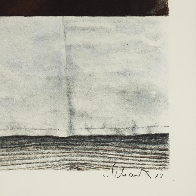 Philip von Schantz, lithograph in colors, signed, trial proof, dated -77.