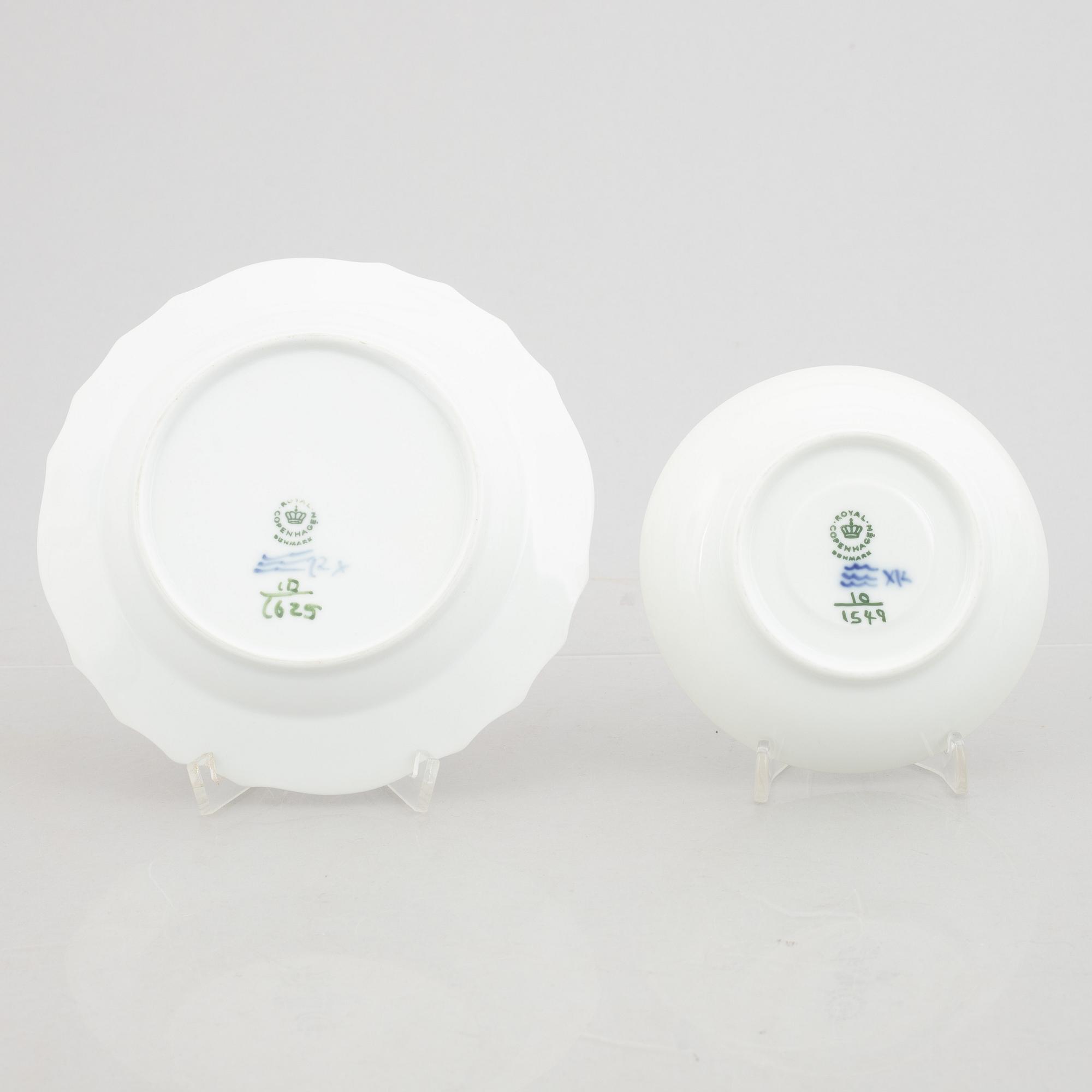 Royal Copenhagen, a 27-piece coffee service, 'Blue Flower', Denmark.