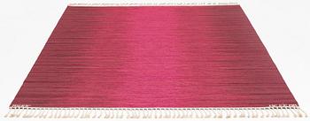 Claesson Koivisto Rune, a carpet, "Forell, Cerise" flat weave, ca 250 x 200 cm, signed AB MMF MC EK OR.