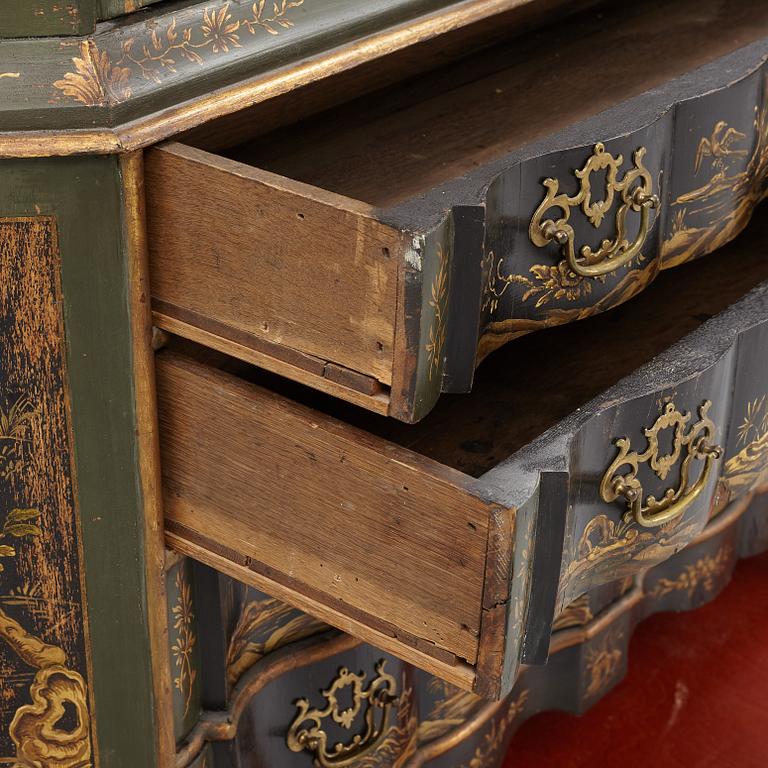 Display cabinet, Rococo style, 20th century.