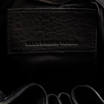 ALEXANDER WANG, 'Diego' leather and studs bucket bag.