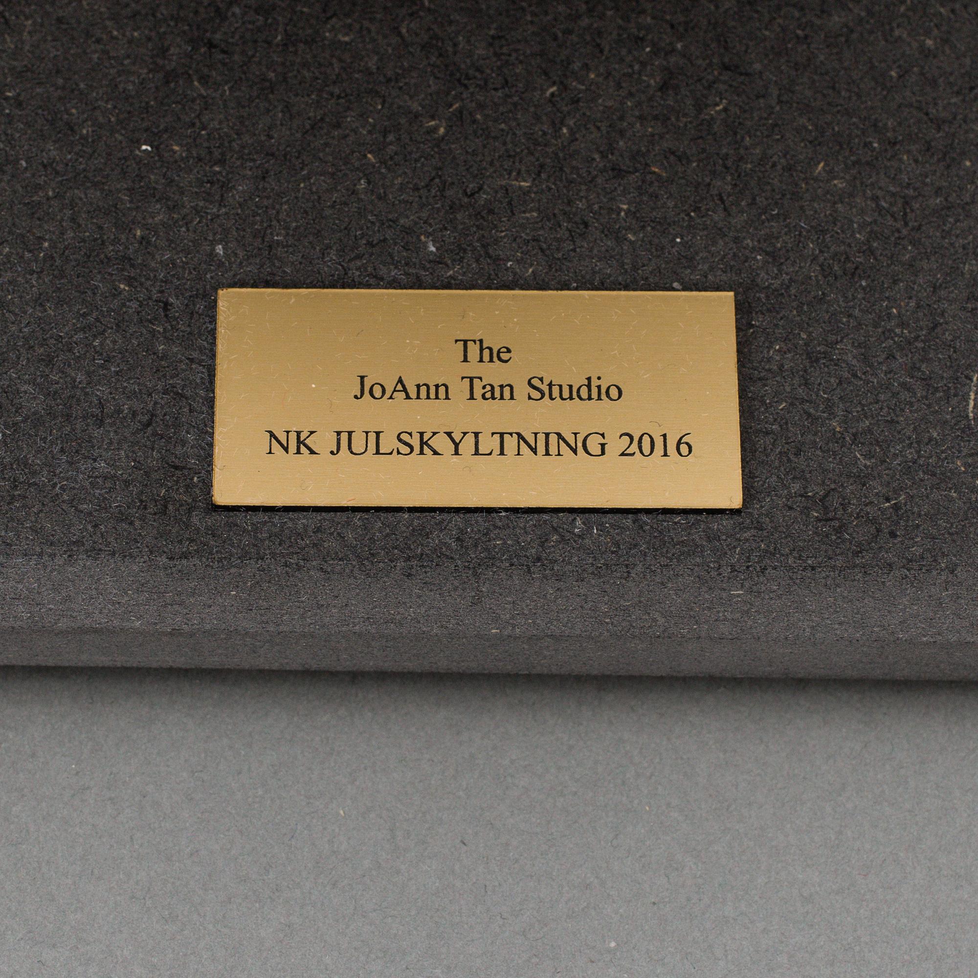 A snowman made by JoAnn Tan Studio for NK 2016.