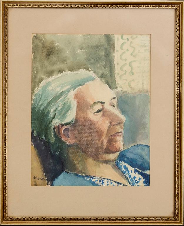 MAX WALTER SVANBERG, 2 akvareller, signerade, den ena daterad 36.