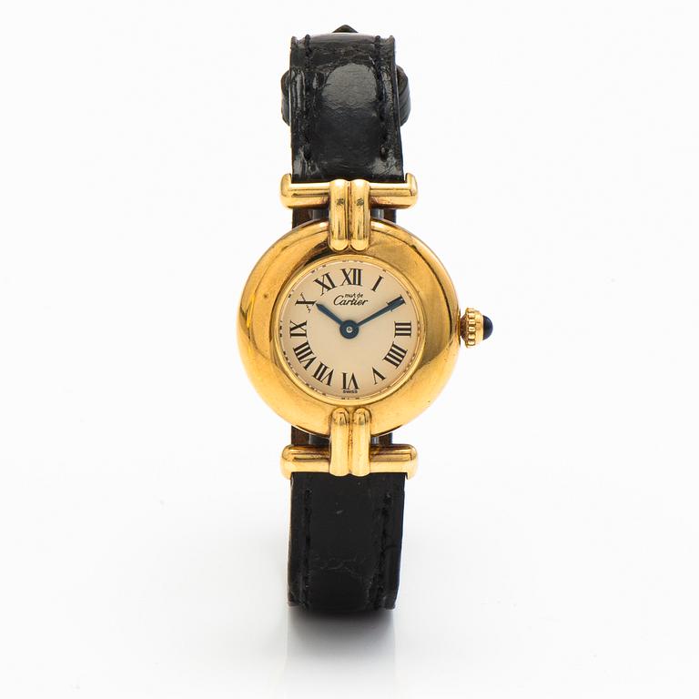 MUST DE CARTIER Vermeil, wrist watch, 23 mm.