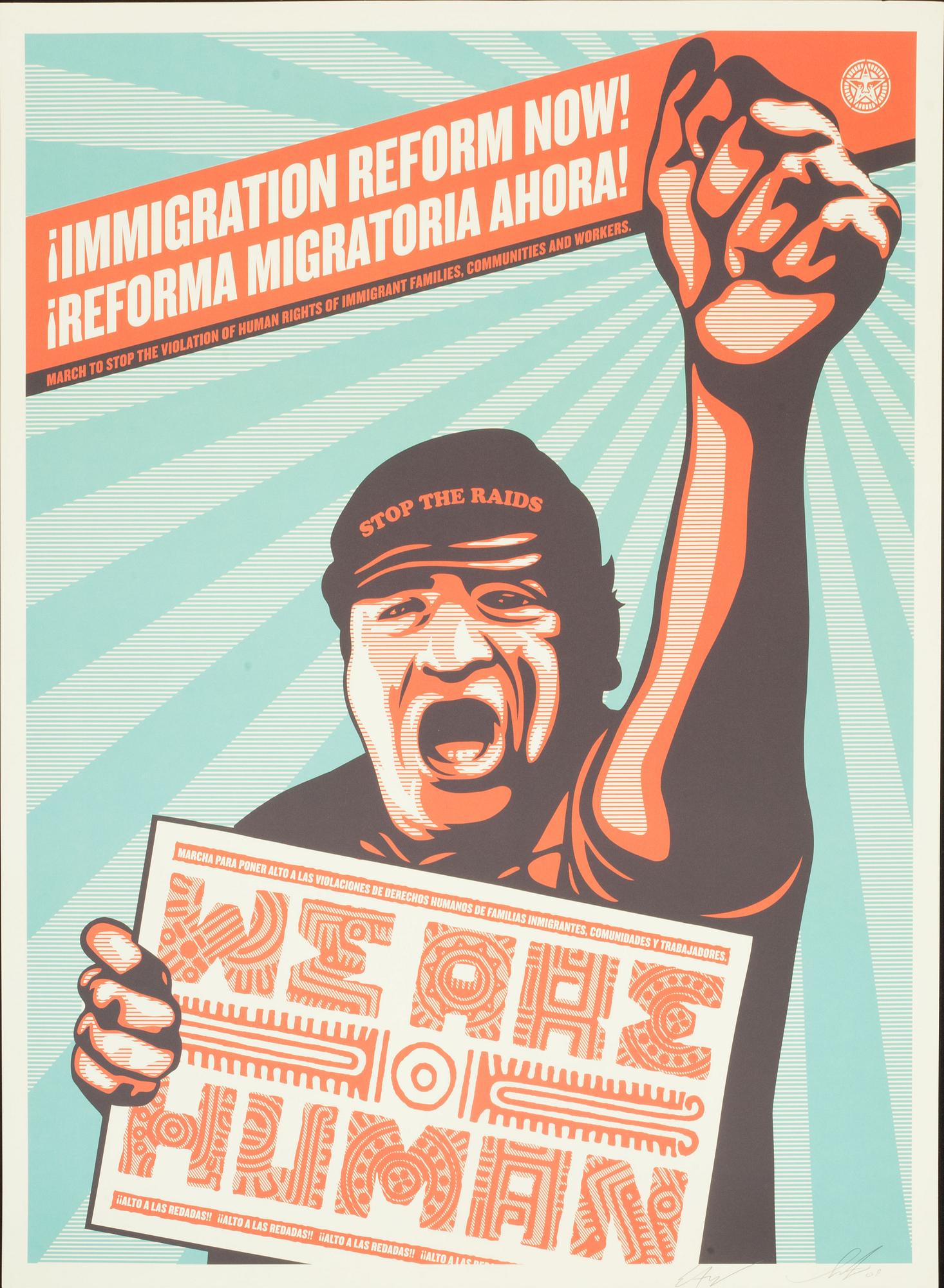 SHEPARD "OBEY" FAIREY och ERNESTO YERENA, litografi, signerad o daterad -09.