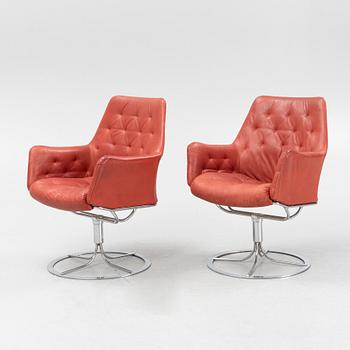 Bruno Mathsson, a pair of 'Master' easy chairs, Dux.