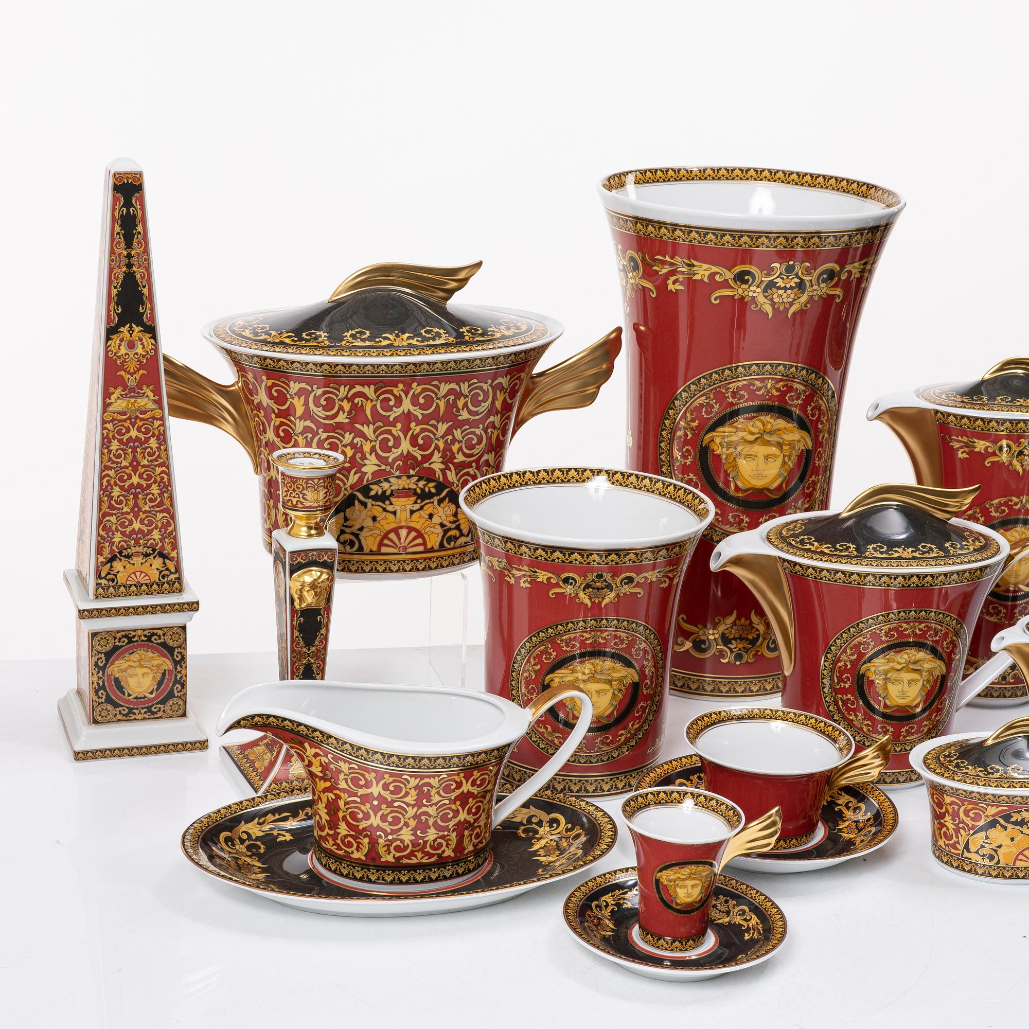 Versace, a 117 piece dinner service, "Medusa", Rosenthal, Germany.