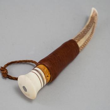 A traditional sami knife. Signed TM.