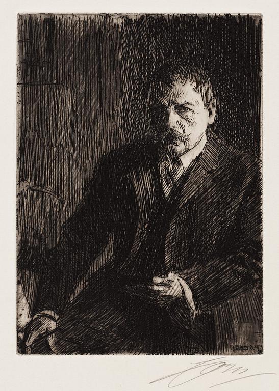 Anders Zorn, "Self portrait 1904 I".