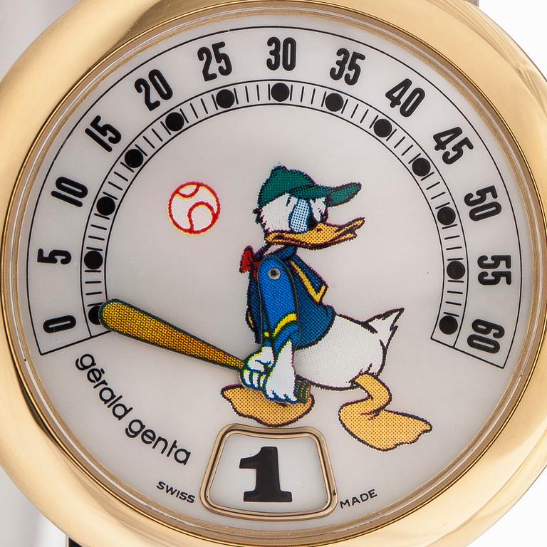 Gérald Genta, Retro Fantasy Disney, "Donald Duck", wristwatch, 34 mm.