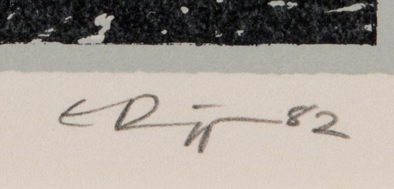 ESA RIIPPA, lithograph, signed, dated 82 and numbered 105/500.