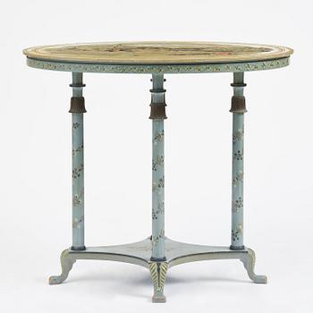 Carl Malmsten, an oval Swedish Grace table, cabinetmaker Albin Johansson, Stockholm, for Villa Kvikkjokk, 1927.