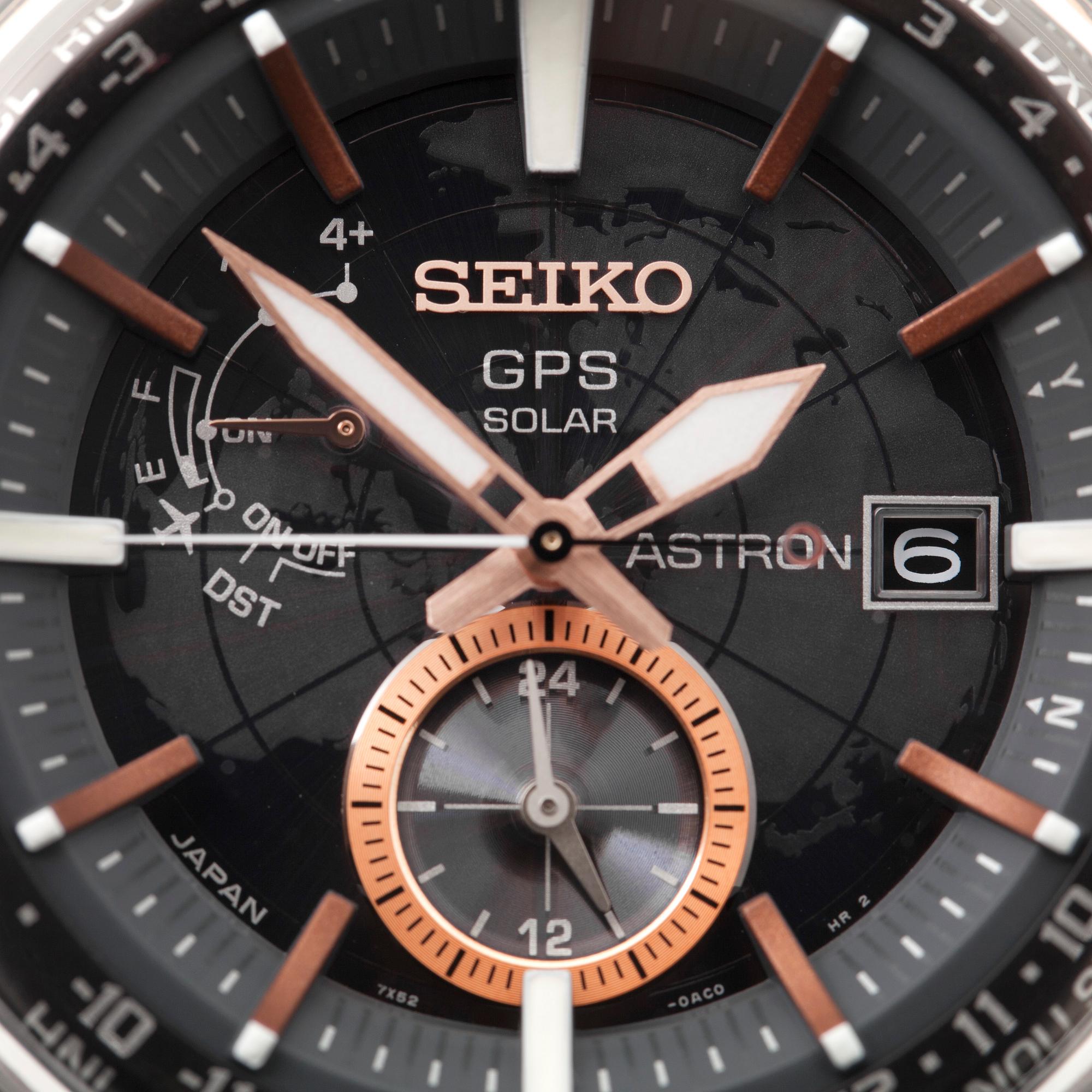 SEIKO, Astron GPS Solar, wristwatch, 48 mm,
