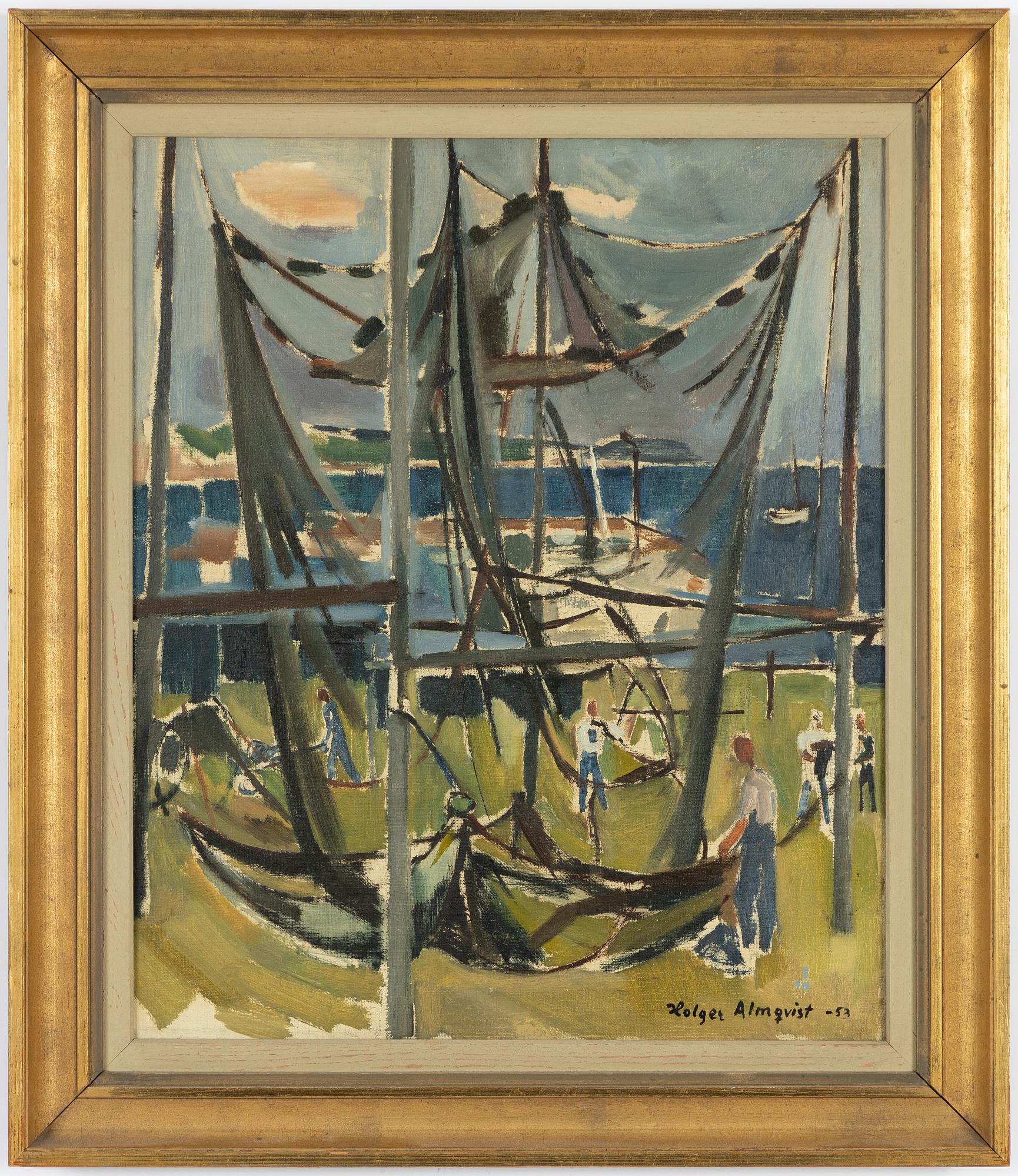 Holger Almqvist,  "Båtar och skötar".