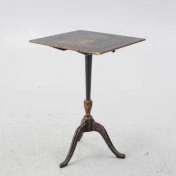 A late Gustavian tilt-top table from J. N. Asplinds workshop in Falun (1785-1820).