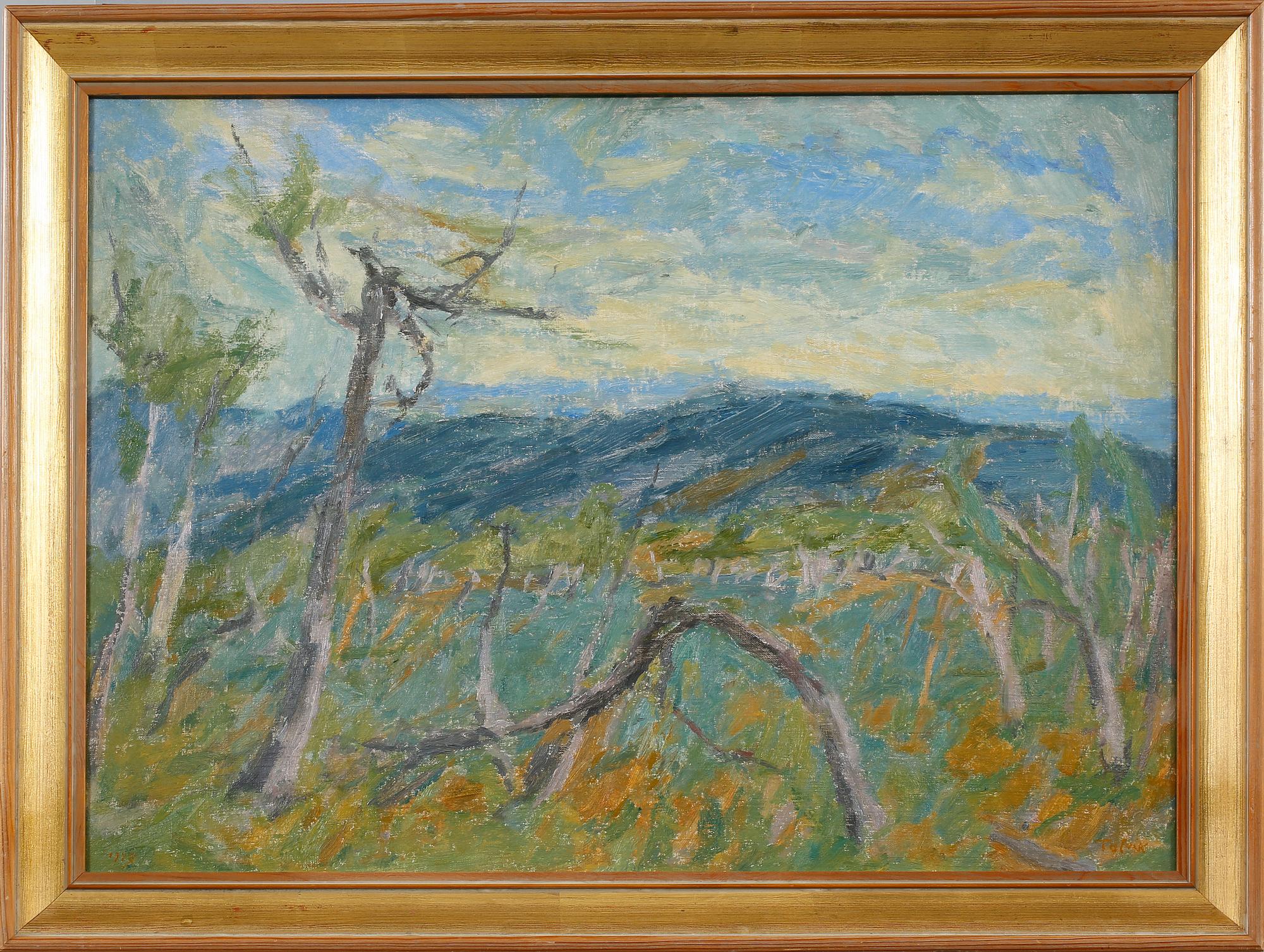 HERMANN TALVIK, olja på duk, signerad.