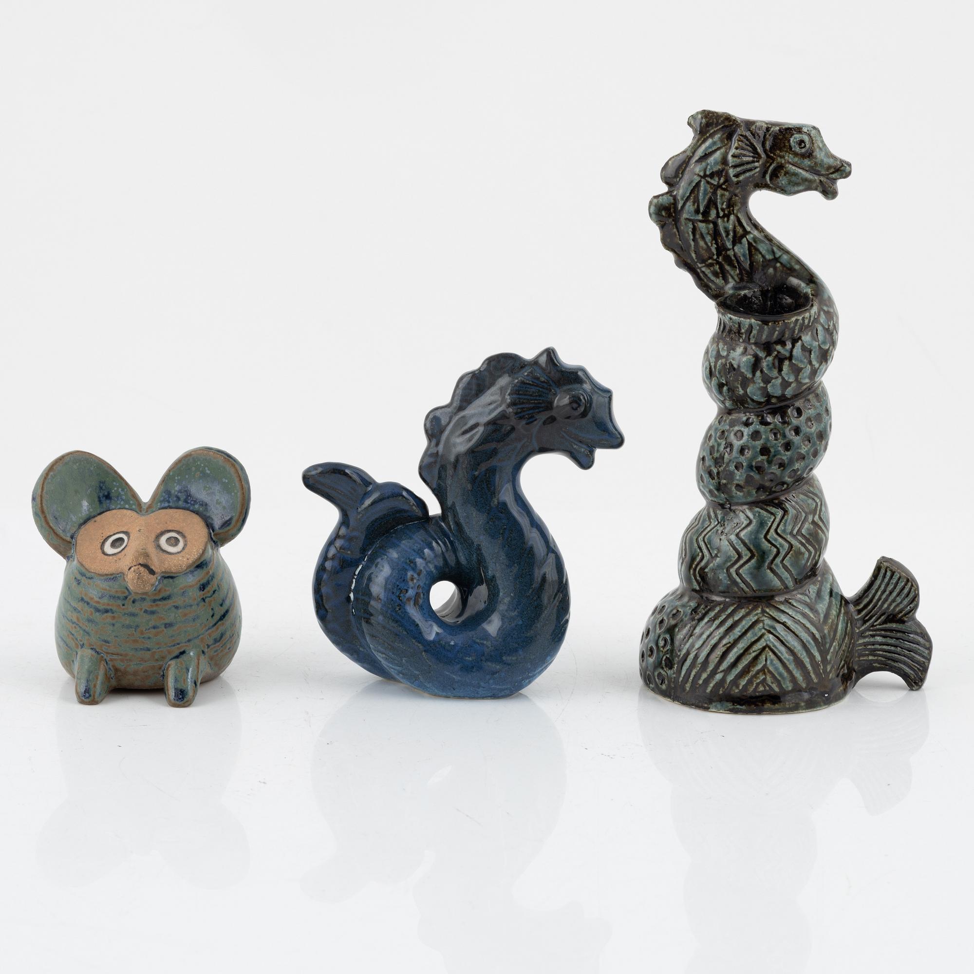 Lisa Larson, parti om tolv figuriner , Gustavsberg.