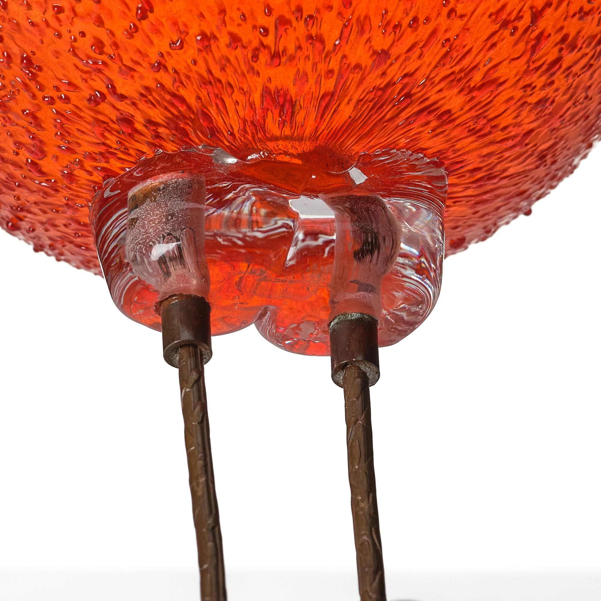 Alessandro Pianon, a 'Pulcino' glass sculpture of a bird, Vistosi, Murano Italien 1960-tal.