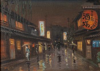Hayashi Nobuo, Street scene.