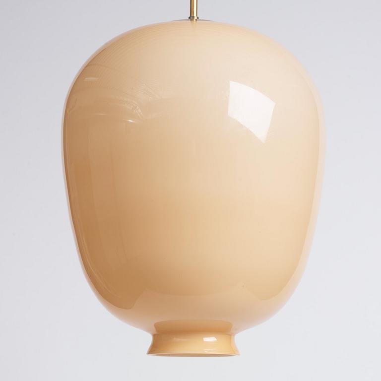Harald Notini, taklampor ett par, modell "11474", Arvid Böhlmarks Lampfabrik, Stockholm 1940-tal.