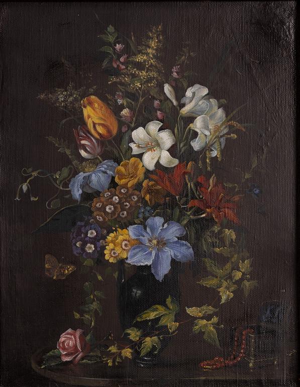 Unknown artist, 19th century, Flower still life.