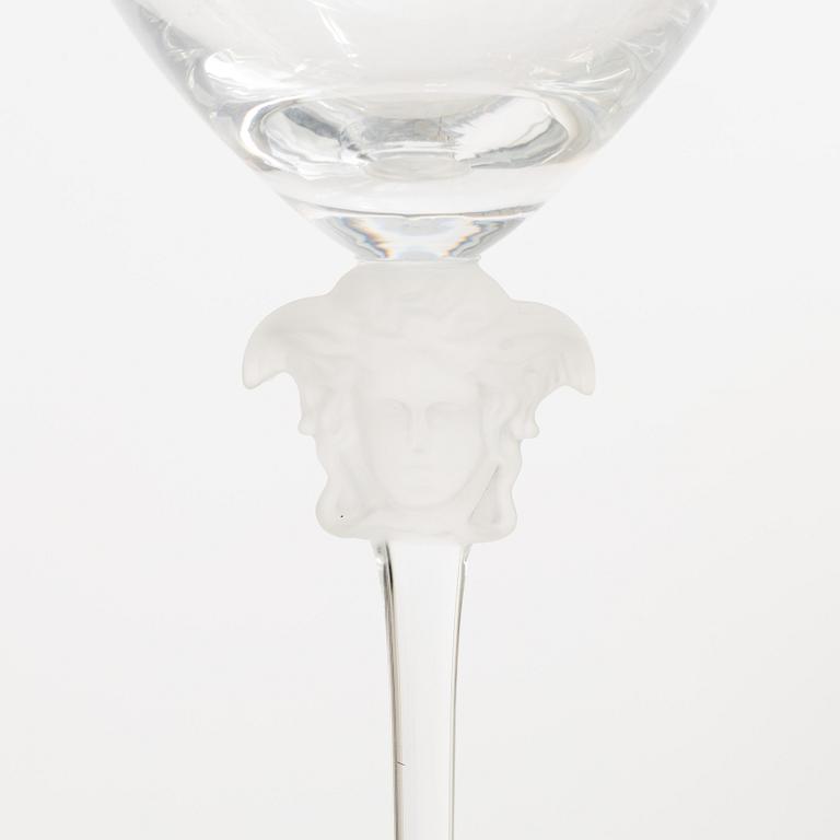 Versace, glass service, 46 pieces, "Medusa", Rosenthal.