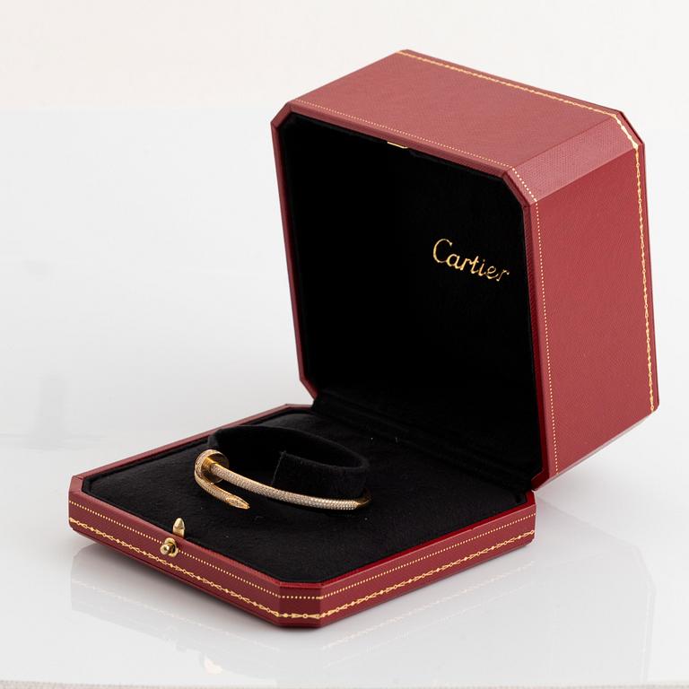 Cartier armband "Juste un Clou" 18K guld med runda briljantslipade diamanter.