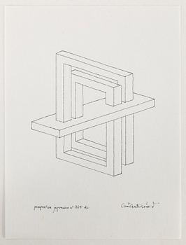 OSCAR REUTERSVÄRD, 10 ink drawings, signed.