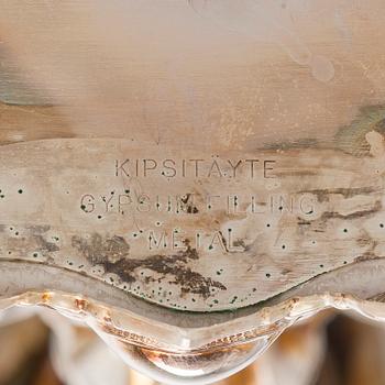 A silver candelabra and a pair of silver candlestick, Kultakeskus Hämeenlinna 1962 and 1985.