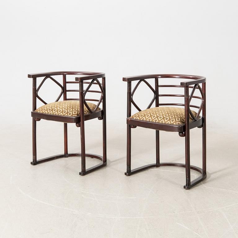 Karmstolar, ett par, Art Deco 1900-talets första hälft.