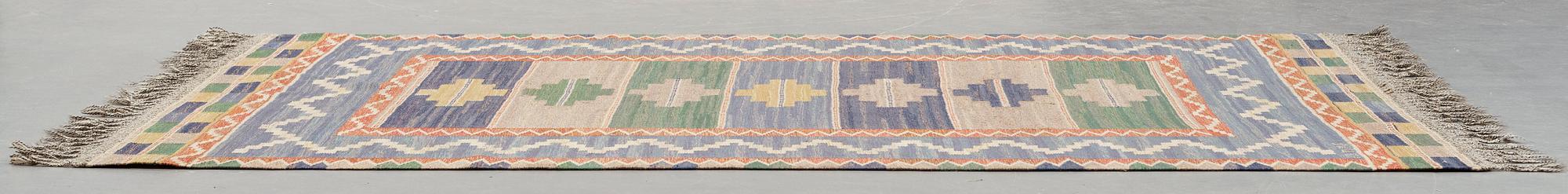 Märta Måås-Fjetterström, MATTA, "Blå taggen", rölakan, ca 249,5 x 177,5 cm, signerad AB MMF.