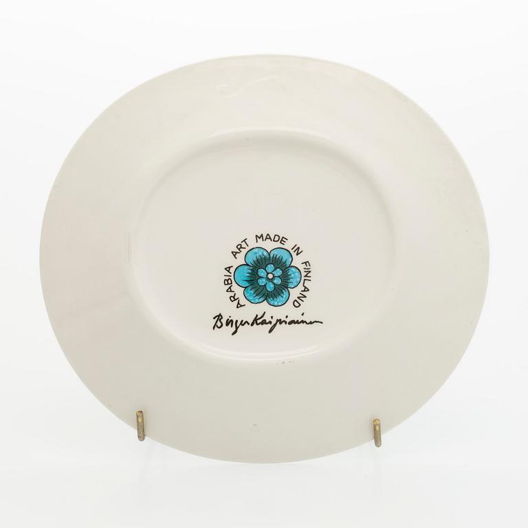 Birger Kaipiainen, koristelautanen, merkitty Birger Kaipiainen Arabia Art Made in Finland.