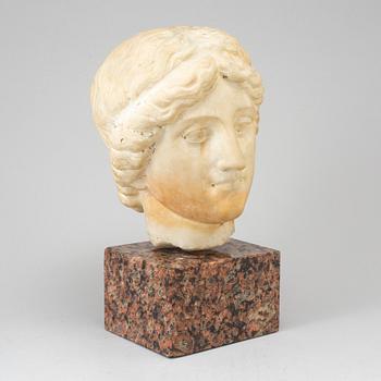 A 20th century marble bust.