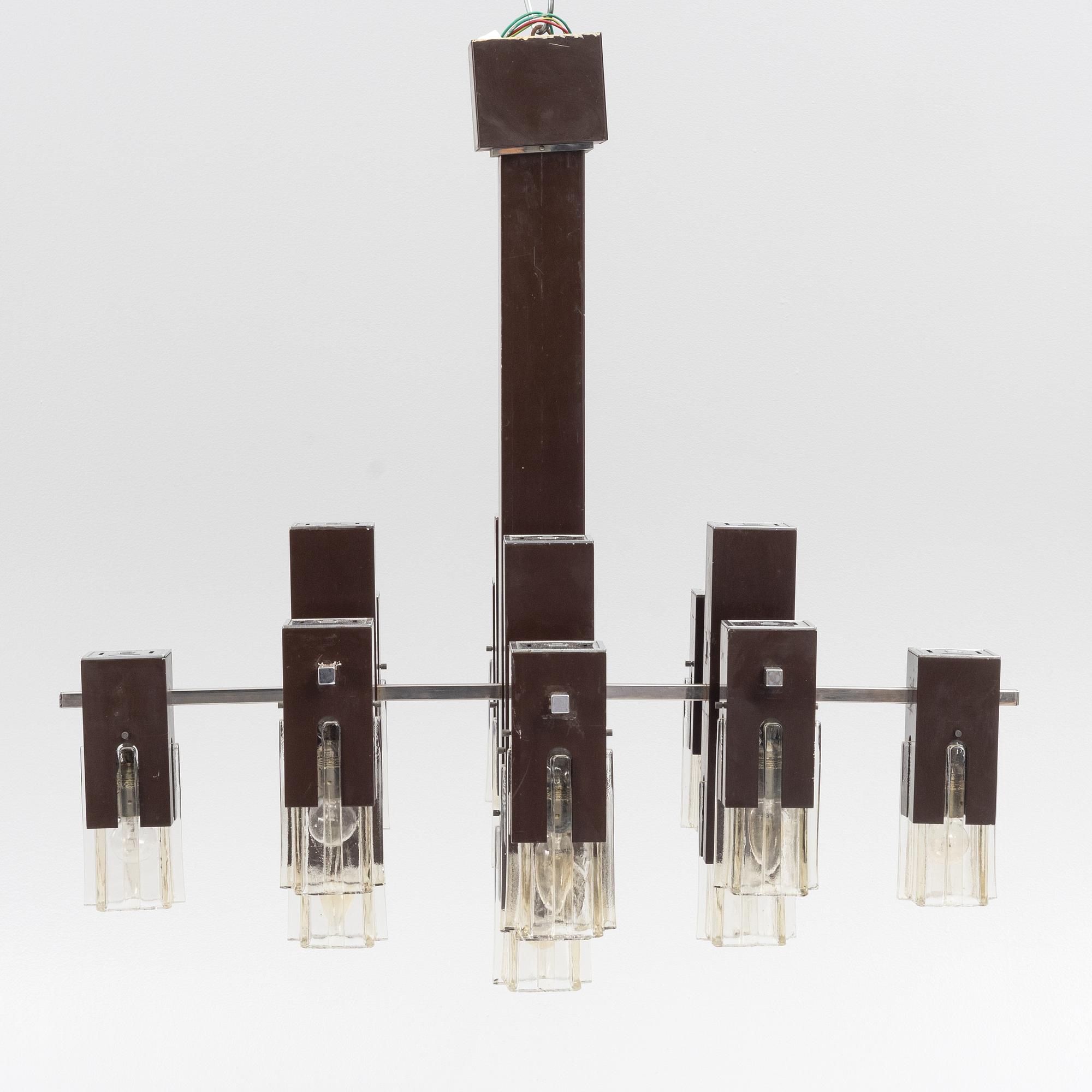 Gaetano Sciolari, a ceiling lamp, 1960s/70s.