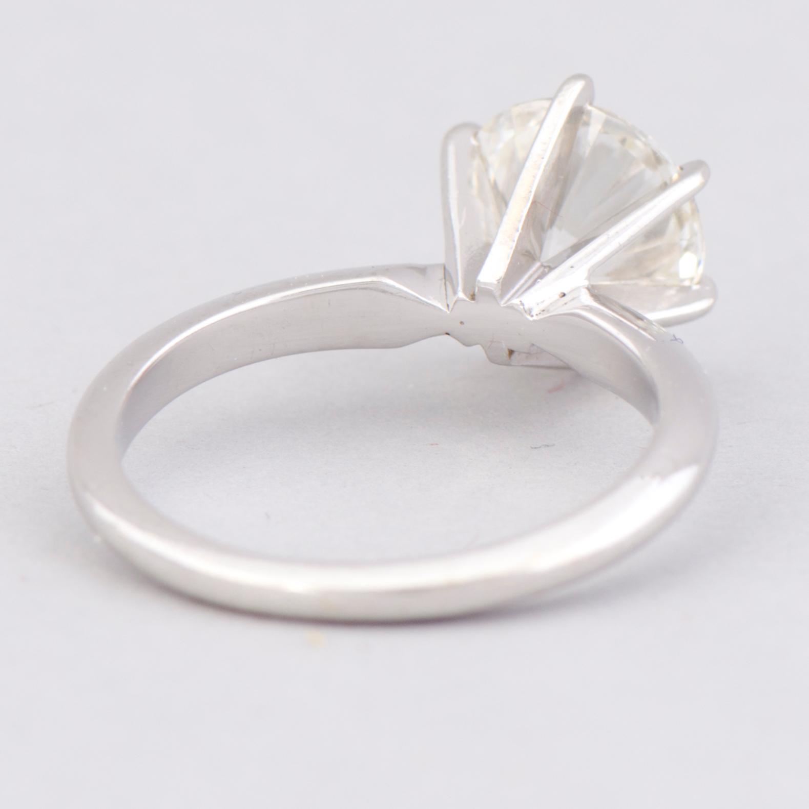 RING, briljantslipad diamant, 14K vitguld.