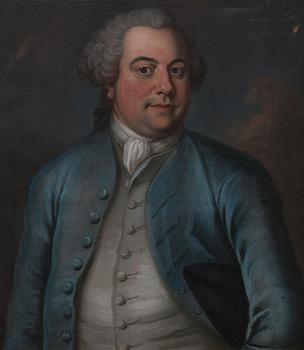 Unknown artist, portraits, a pair / couple, oil on canvas, 18th century latter part.