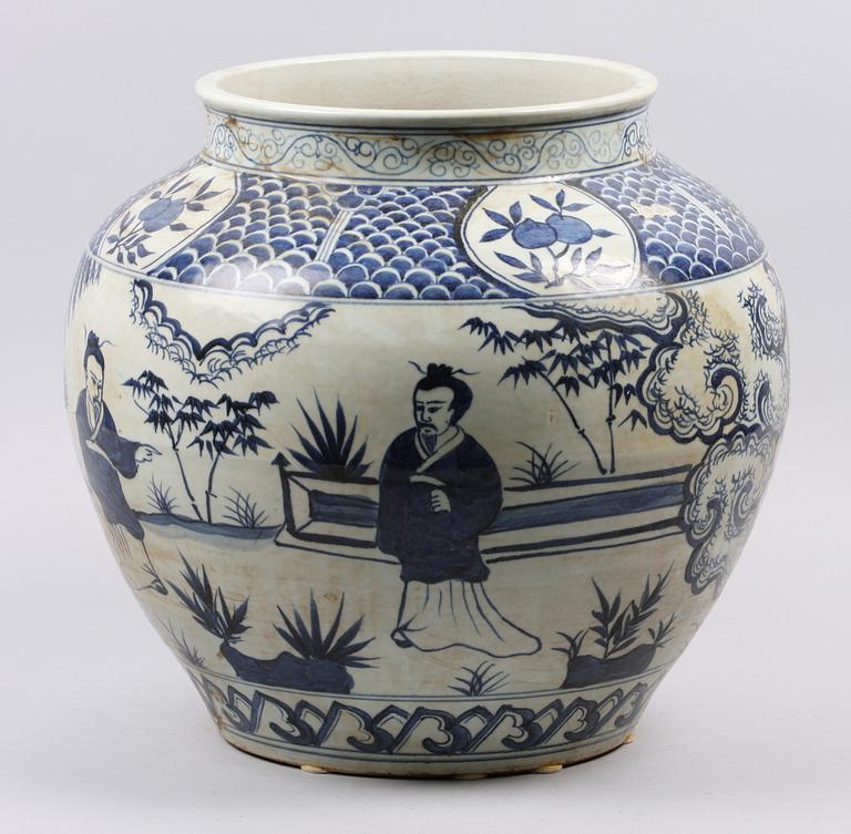 URNA, porslin, 1800-tal, Kina.