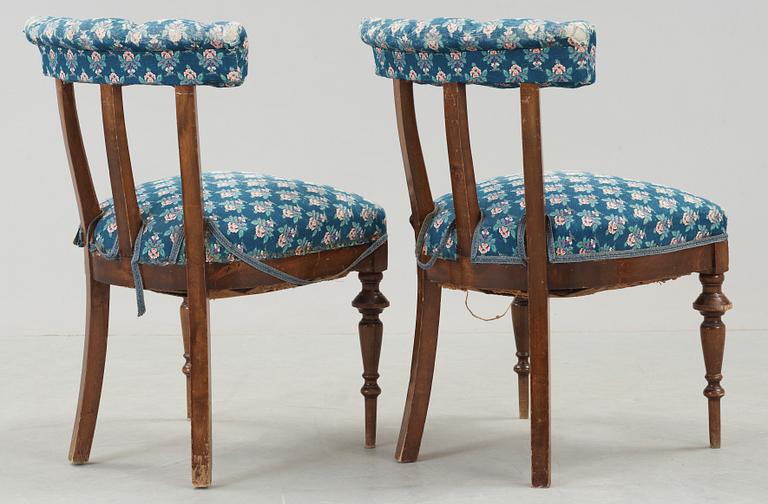STOLAR, ett par, Karl Johan, omkring 1800-talets mitt.