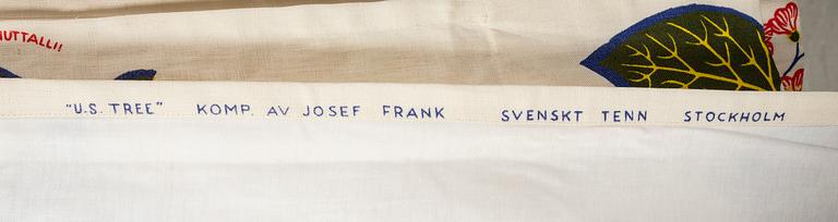 Josef Frank, curtains, a pair, "US Tree", Svenskt Tenn Company.