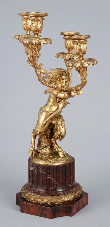 Kandelaber för fyra ljus, 1800-tal, efter model av Louis-Felix de la Rue, Louis XVI-stil.